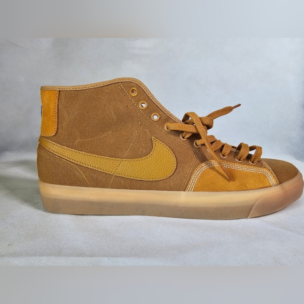 Nike Blazer Court Mid Premium SB Desert Ochre Gum (Model DZ3743-700) size 14